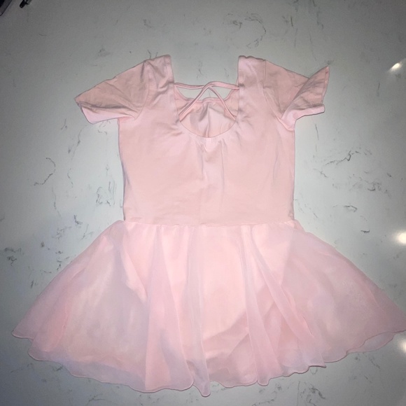 Pink Ballet Dance Leotard Skirted Bottom Girls Size 130 Euro US 8 Skirt Pretty - Picture 1 of 7